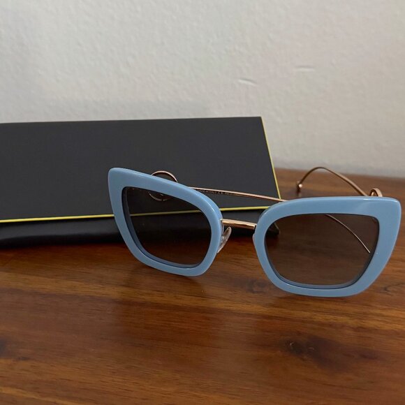 FENDI - Women's FF0408/S 51mm Sunglasses in Powder Blue - Picture 1 of 5